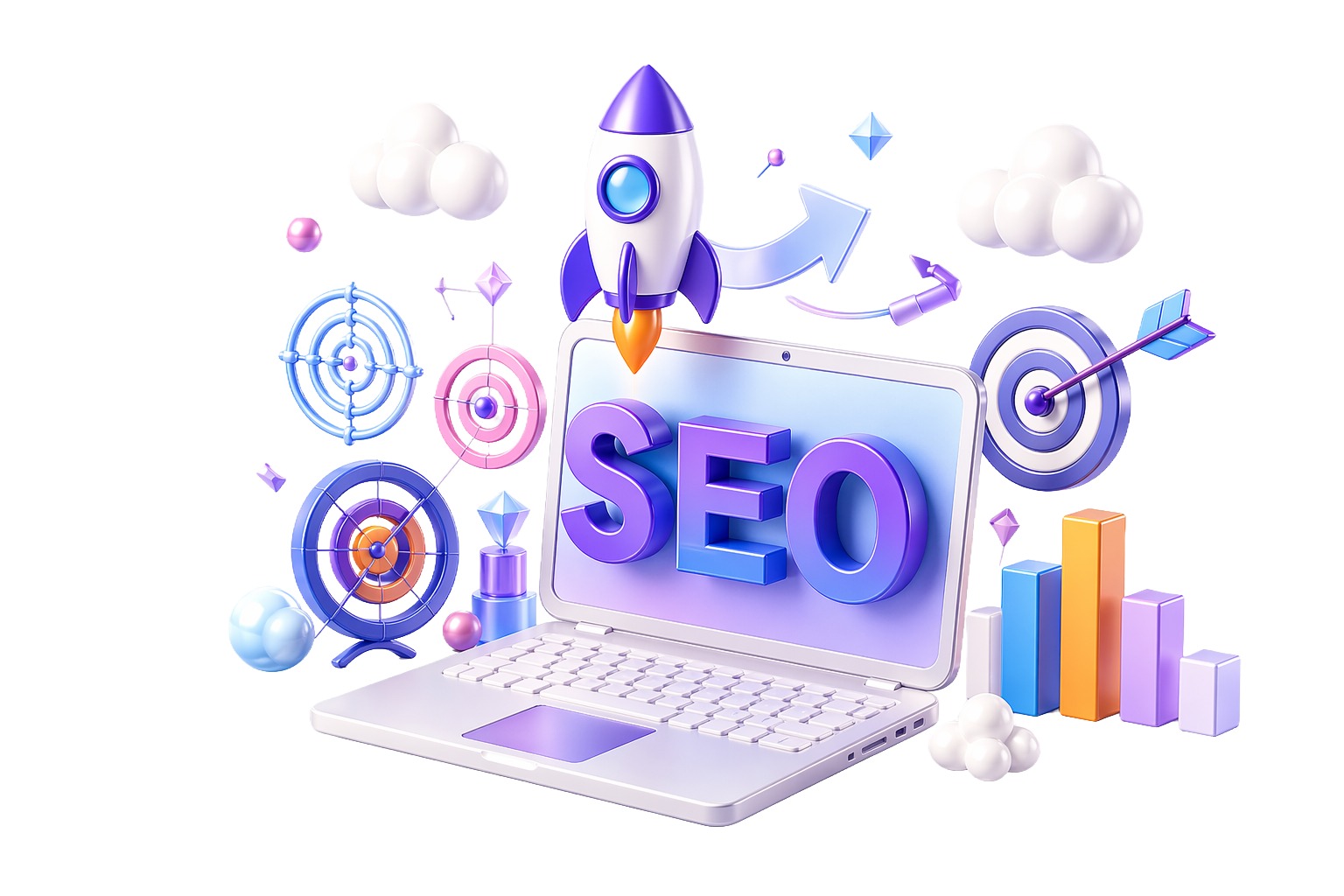 3D SEO concept object